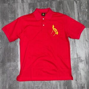 100% Pinoy red polo shirt